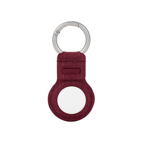 인케이스 Incase Woolenx Key Clip for Airtag - Lightweight, Form-Fitting Apple Airtag Holder - Durable Airtag Keychain with Metal Quick Clip Key Ring (3.6 x 1.6 x 0.2 in) - Cosmic Red