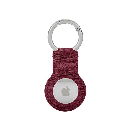 인케이스 Incase Woolenx Key Clip for Airtag - Lightweight, Form-Fitting Apple Airtag Holder - Durable Airtag Keychain with Metal Quick Clip Key Ring (3.6 x 1.6 x 0.2 in) - Cosmic Red