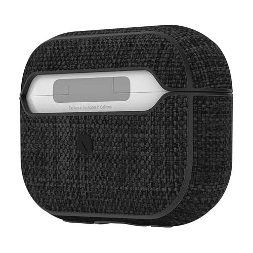 인케이스 Incase Woolenex AirPod Pro Case - Durable 1st and 2nd Generation Airpods Case Cover for Lightweight, Weather-Resistant & Form-Fitting Protection, Graphite (3.5in x 2.9in x 1.2in)