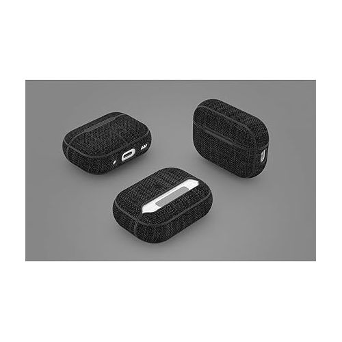 인케이스 Incase Woolenex AirPod Pro Case - Durable 1st and 2nd Generation Airpods Case Cover for Lightweight, Weather-Resistant & Form-Fitting Protection, Graphite (3.5in x 2.9in x 1.2in)