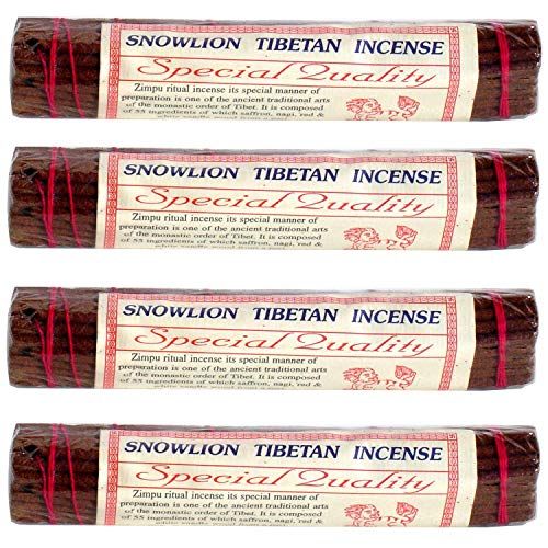  인센스스틱 Snow Lion Incense - 30 Sticks per Pack - 7-1/4 Length- sold in 4 packs