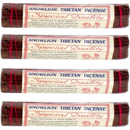  인센스스틱 Snow Lion Incense - 30 Sticks per Pack - 7-1/4 Length- sold in 4 packs