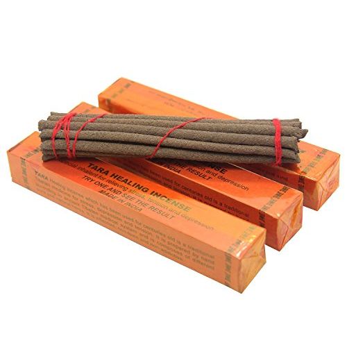  인센스스틱 Incense Tara Healing Tibetan, 5.5 Length - 3 Packs, 20 Sticks Per Pack