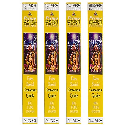  인센스스틱 Yellow Rose Incense - Primo Line - 25 gram triangle tubes - Sets of 4 tubes