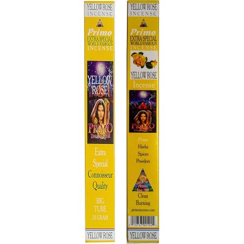  인센스스틱 Yellow Rose Incense - Primo Line - 25 gram triangle tubes - Sets of 4 tubes