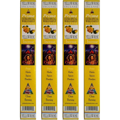  인센스스틱 Yellow Rose Incense - Primo Line - 25 gram triangle tubes - Sets of 4 tubes