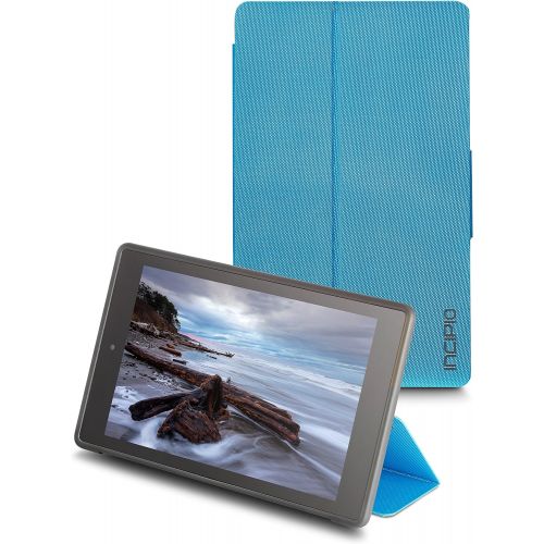  Incipio Clarion Folio Fire HD 8 Case (Previous Generation - 2015 release), Cyan Blue