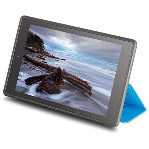  Incipio Clarion Folio Fire HD 8 Case (Previous Generation - 2015 release), Cyan Blue