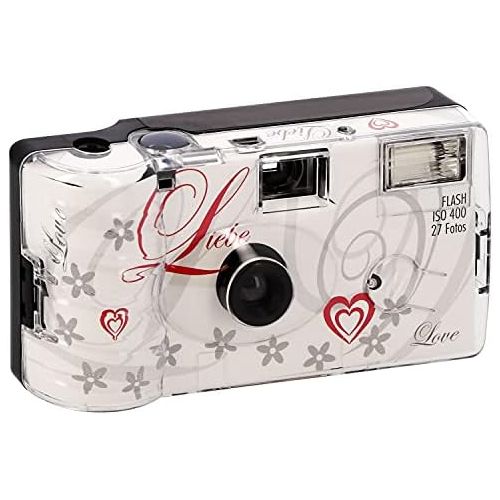  [아마존베스트]Inconnu Single use Kamera Flash 400 27 Love white