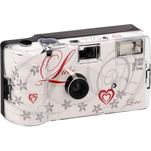  [아마존베스트]Inconnu Single use Kamera Flash 400 27 Love white