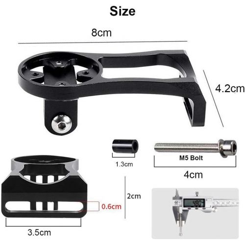  Incoous 3-in-1 Cycling Bike Computer GPS Out Front Mount Holder for Garmin Edge Cateye Bryton Bike Computer Gopro Sport Camera Bicycle Light, for Mountain Bike Road Bike Handlebar Extended