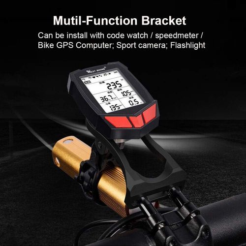  Incoous 3-in-1 Cycling Bike Computer GPS Out Front Mount Holder for Garmin Edge Cateye Bryton Bike Computer Gopro Sport Camera Bicycle Light, for Mountain Bike Road Bike Handlebar Extended