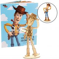 IncrediBuilds Disney Pixar: Toy Story Woody Book and 3D Wood Model Figure Kit - Build, Paint and Collect Your Own Wooden Movie Model - Great for Kids and Adults, 8+ - 5 3/4