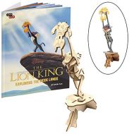 IncrediBuilds Disney The Lion King 3D Wood Puzzle &?Model Figure Kit (27 Pcs) - Build & Paint Your Own 3-D Movie Toy - Holiday Educational Gift for Kids & Adults, No Glue Required, 8+