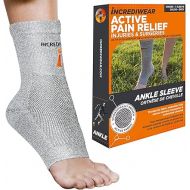 Incrediwear Ankle Sleeve - Ankle Brace for Joint Pain Relief, Sprained Ankle Support, Arthritis, Inflammation Relief, and Circulation, Ankle Support for Women and Men (Grey, X-Large)
