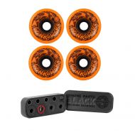 Independent OJ 60mm Winkowski Super Juice Orange Skateboard Wheels 78a Black Precision 8mm Skateboard Bearings, Rings and Spacers