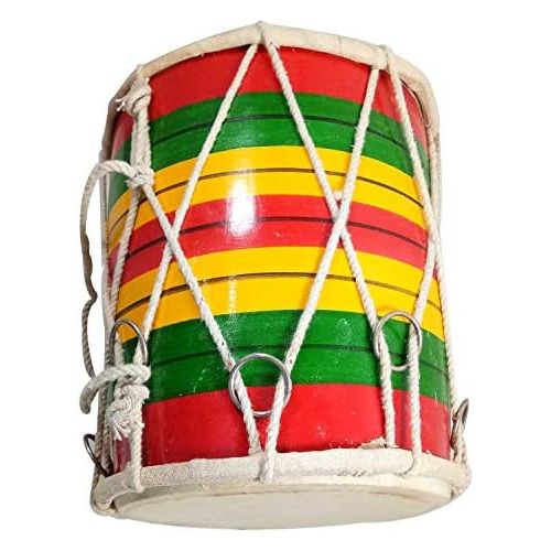  [아마존베스트]India Meets India Dholak 8 Folk Instrument Handmade by Excellent Indian Artisans