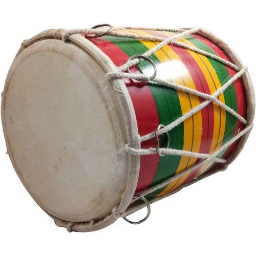  [아마존베스트]India Meets India Dholak 8 Folk Instrument Handmade by Excellent Indian Artisans