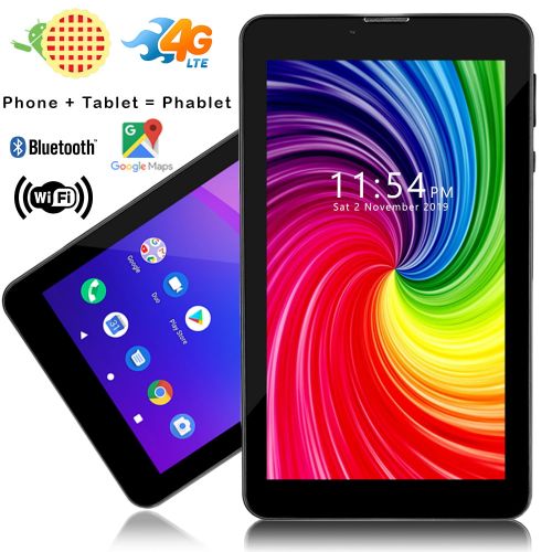  Indigi 7 Unlocked 2-in-1 3G SmartPhone + TabletPC Android 4.4 KitKat AT&T  T-Mobile (Black) w Bundled Items Included