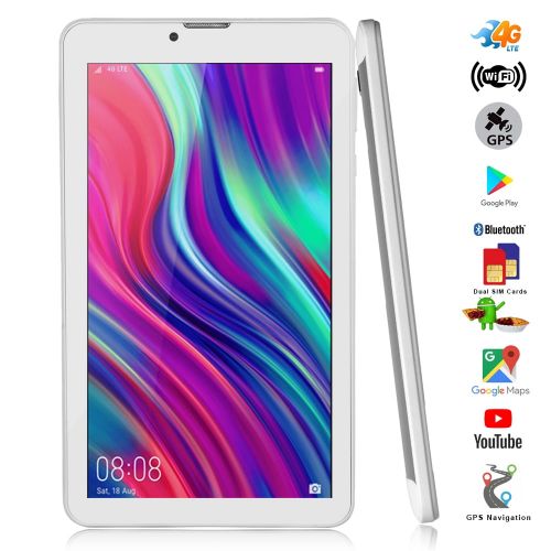  Indigi 7.0inch Factory Unlocked 2-in-1 Android 4.4 Smartphone + TabletPC w Built-in Smart Cover (Grey) + 32gb microSD