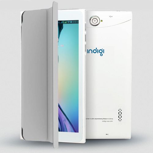  Indigi Unlocked 3G 7.0inch HD DualSim SmartPhone & TabletPC w Built-in SmartCover (Grey) + 32gb microSD