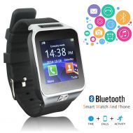 Indigi E3 iOS and Android Bluetooth 2.1 SmartWatch - Wireless w Caller ID + SpeakerPhone + Music + SMS Notifications