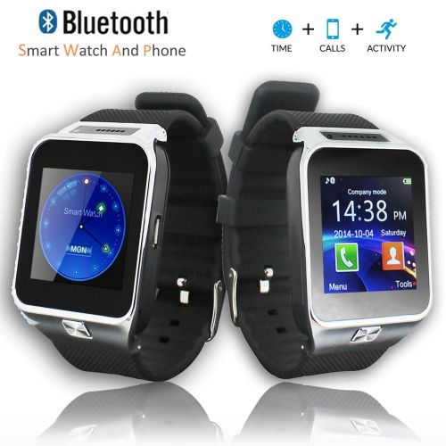  Indigi E3 iOS and Android Bluetooth 2.1 SmartWatch - Wireless w Caller ID + SpeakerPhone + Music + SMS Notifications