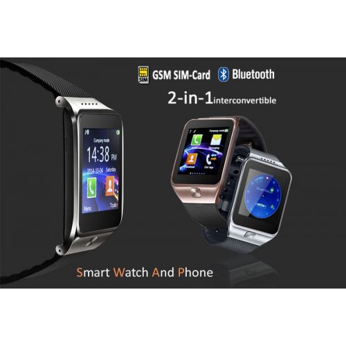  Indigi E3 Bluetooth Sync SmartWatch For iOS and Android - Wireless w Caller ID + SpeakerPhone + Music + Remote Shutter