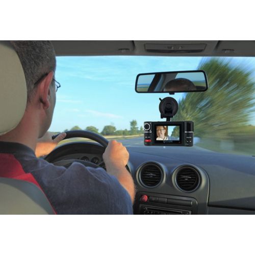  Indigi F600 Car DVR DashCam w Front+Rear Rotating Camera with 2.7 split screen LCD + IR LED Assist