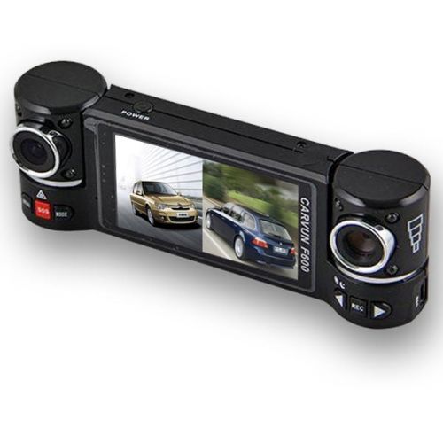  Indigi F600 Car DVR DashCam w Front+Rear Rotating Camera with 2.7 split screen LCD + IR LED Assist