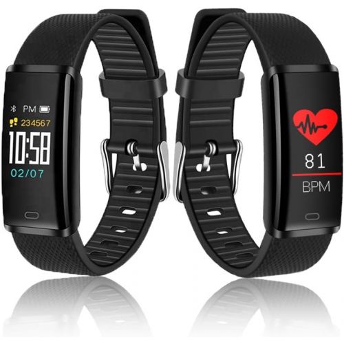  Indigi inDigi R3 Fitness Tracker Smart Bracelet with Dynamic Heart Rate Monitor Colorful LED Screen Smartwatch Health Sport Activity Tracker Call Alerts Pedometer Calories Waterproof Wris