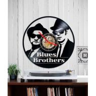 Indigovento Vinyl clock Blues Brothers Wall clock Blues Brothers clock Vinyl record clock Birthday gift Clock Vinyl circle Wall decor unique gift