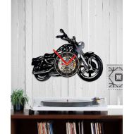 Indigovento harley Vinyl clock motorcycle fan gift harley fan motorcycle gift motorcycle art motorcycle clock motorcycle decor motorcycle rider