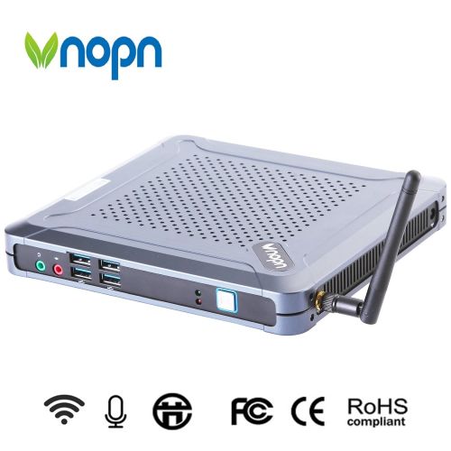  VNOPN Mini PC Fan Industrial Office Personal Desktop Computer with Intel Celeron 3865U Dual Core USB3.0 WiFi LAN SSDHDD, Support Linux Windows 7810