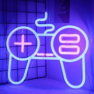 Ineonlife Wired Handle Neon Sign Neon Lights for Bedroom Wall 12X10 Old Fashioned Gaming Decorations Acrylic Led neon Sign Gamepad Blue Neon Sign for Kids Room Gamer Gift Party Dec