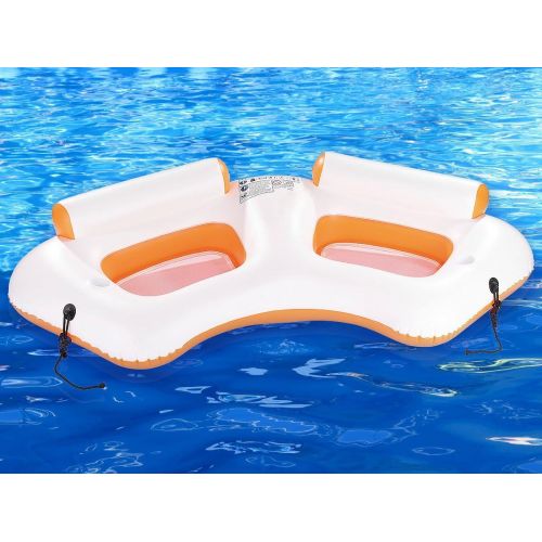  infactory Wassersessel: Aufblasbares 2-Personen-Wassersofa mit Becherhaltern (Wassercouch)