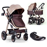 Infant Baby Stroller for Newborn and Toddler - Cynebaby Convertible Bassinet Stroller Compact Single Baby Carriage Toddler Seat Stroller Luxury Pram Stroller add Cup Holder Footmuf
