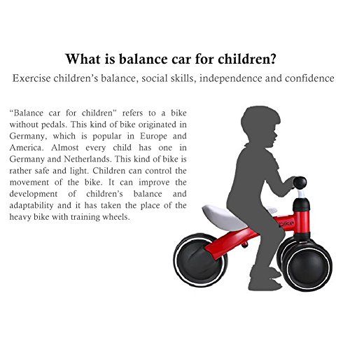  Infant Shining Baby Shining Balance Bike,Baby Ride Toy Learn to Walk,12-24 Month No-Pedal Balance Bike to Kids