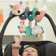 Infantino The Infant Going GaGa Spiral Car Seat Activity Toy - Pink for Newborns & Up
