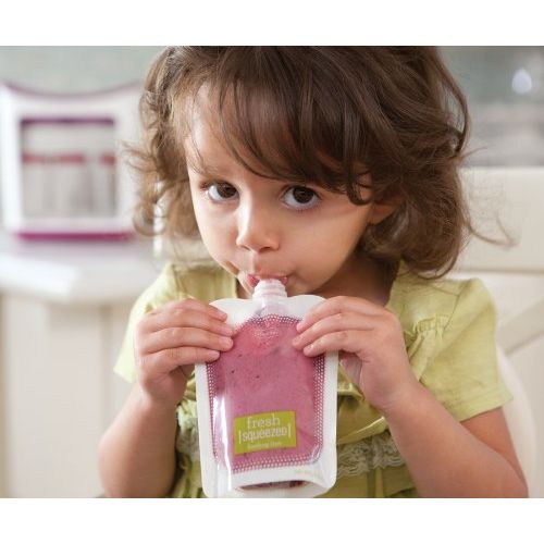  [아마존베스트]Infantino Squeeze Pouches, 4-Fl Oz,50 count