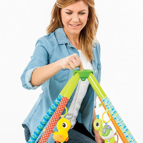  [아마존베스트]Infantino Pond Pals Twist and Fold Activity Gym and Play Mat