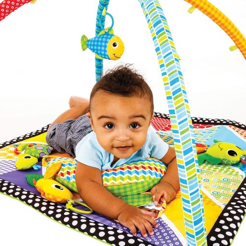  [아마존베스트]Infantino Pond Pals Twist and Fold Activity Gym and Play Mat