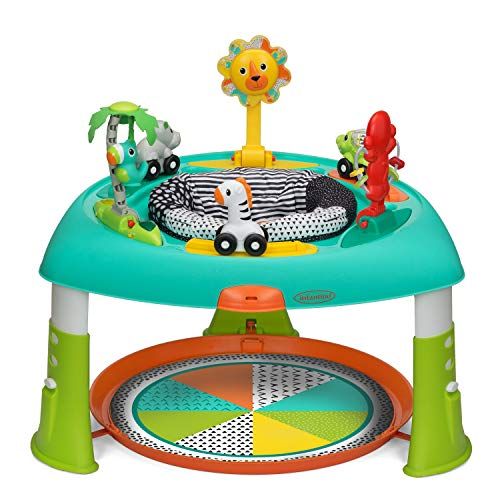  [아마존베스트]Infantino 2-in-1 Sit, Spin & Stand Entertainer 360 Seat & Baby Activity Table