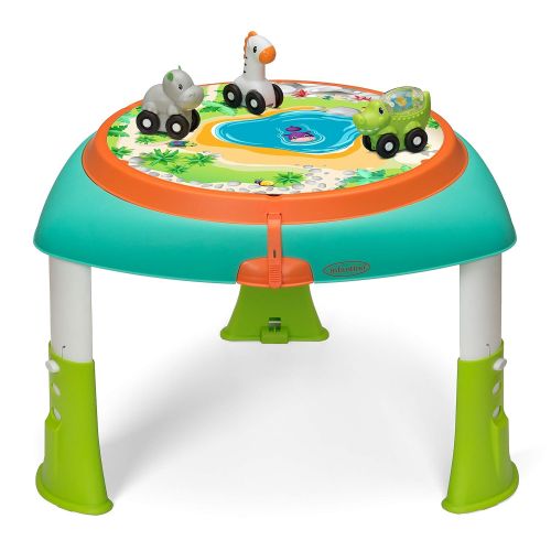  [아마존베스트]Infantino 2-in-1 Sit, Spin & Stand Entertainer 360 Seat & Baby Activity Table