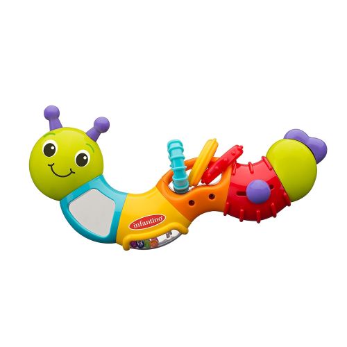  Infantino Topsy Turvy Twist and Play Caterpillar Rattle