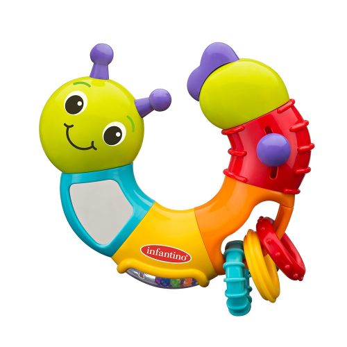  Infantino Topsy Turvy Twist and Play Caterpillar Rattle