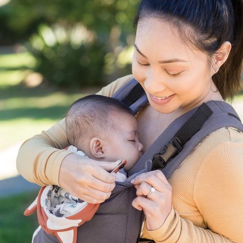  Visit the Infantino Store Infantino Cuddle Up Ergonomic Carrier, Face-in Front Carry & Back Carry with Removable Character Canopy Hood - Fox