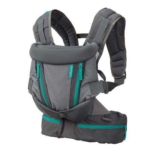  Infantino Carry On Baby Carrier with 6 Pockets for Diapers, Wipes, Pacifier, Phone & Keys and Ergonomic Seat