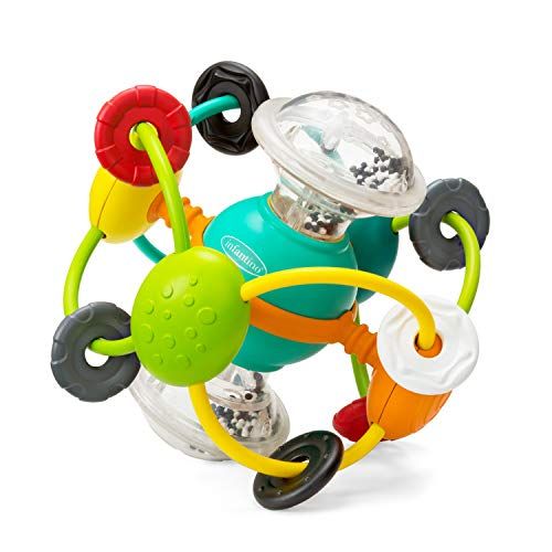  Visit the Infantino Store Infantino Magic Beads Activity Ball, Multi Color