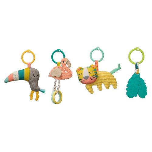  Visit the Infantino Store Infantino 4-in-1 Twist & Fold Activity Gym & Play Mat, Tropical